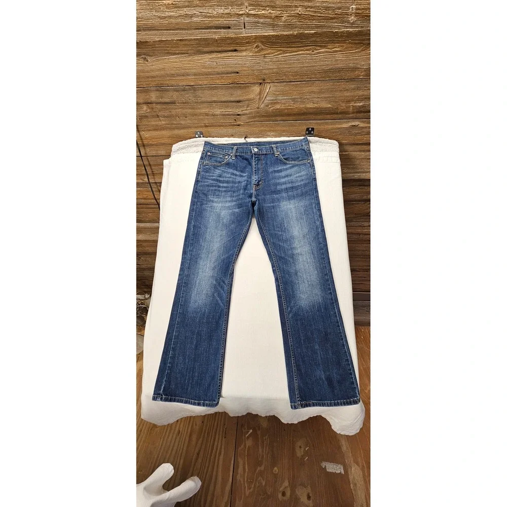Levis 527 Slim Bootcut Mens Jeans 38x32 Medium Wash Denim 05527-0489